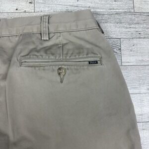 Polo Ralph Lauren Mens Pants 34x26 Khaki Cotton Classic Fit Tag 35x30